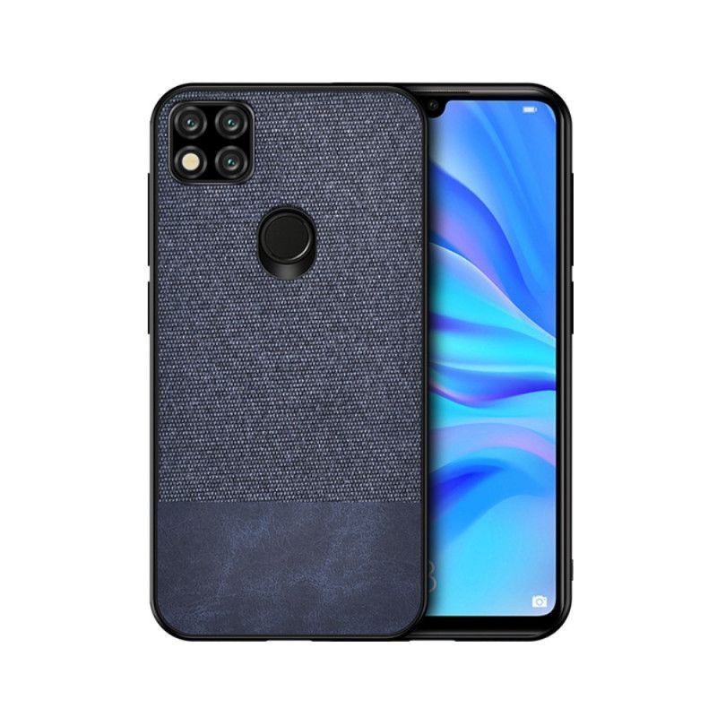 Κάλυμμα Xiaomi Redmi 9C Μαύρο Απομίμηση Δέρματος Διπλής Υφής