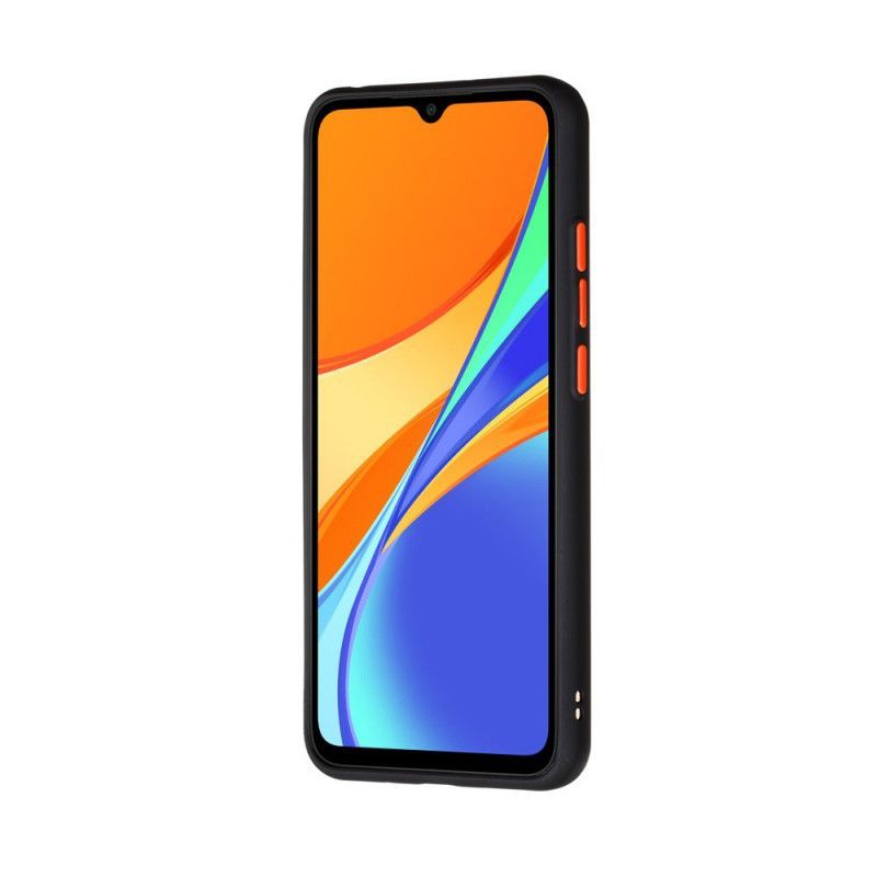 Κάλυμμα Xiaomi Redmi 9C Μαύρο Υβριδικές Έγχρωμες Άκρες