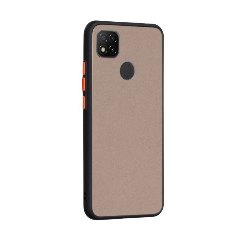 Κάλυμμα Xiaomi Redmi 9C Μαύρο Υβριδικές Έγχρωμες Άκρες