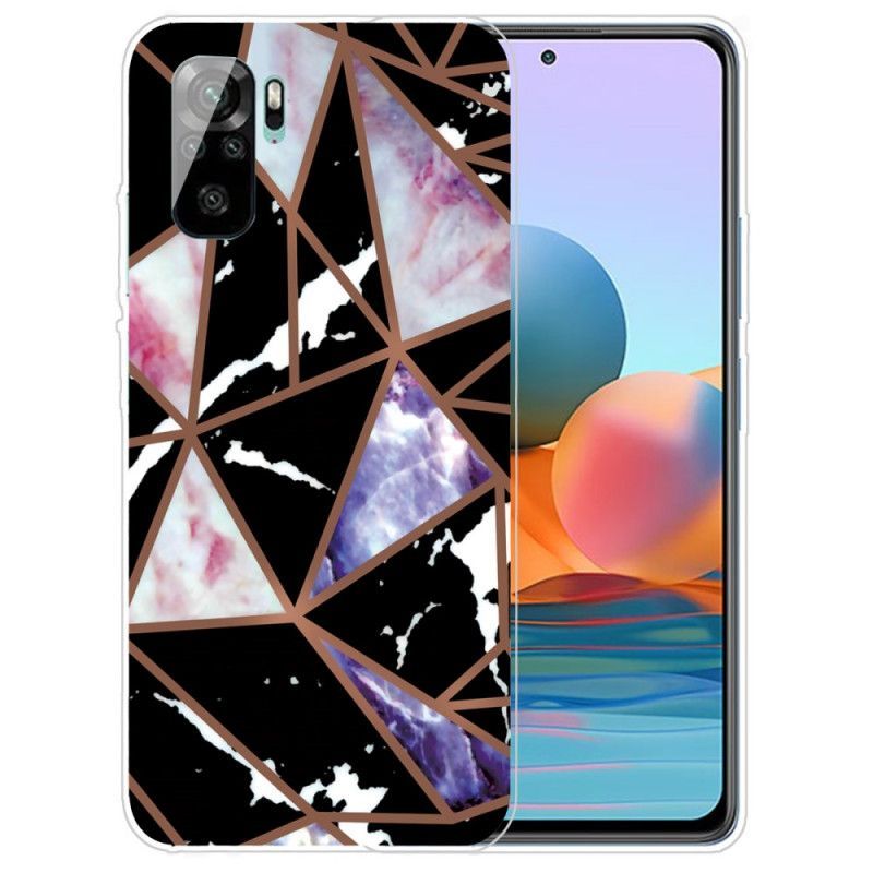 Κάλυμμα Xiaomi Redmi Note 10 / Note 10S Μαύρο Επώνυμο Μάρμαρο