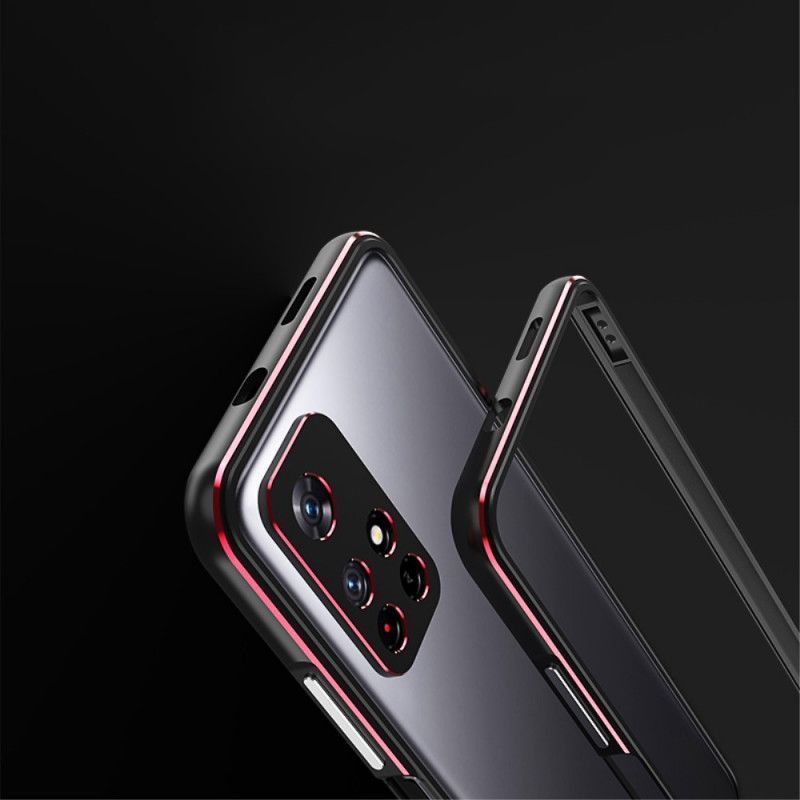 Κάλυμμα Xiaomi Redmi Note 11 / Poco M4 Pro 5G Κόκκινο Προστασία Πλαισίου Προφυλακτήρα Και Μονάδας Φωτογραφίας Πίσω