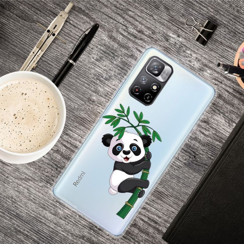 Κάλυμμα Xiaomi Redmi Note 11 / Poco M4 Pro 5G Panda Σε Μπαμπού σιλικόνης