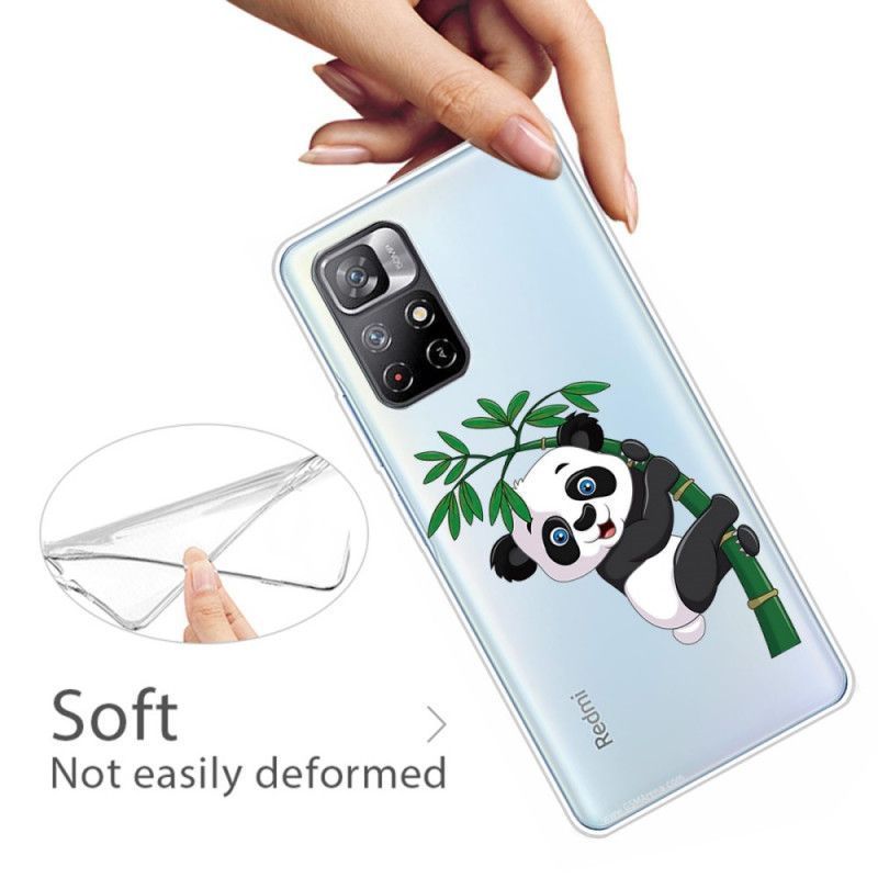 Κάλυμμα Xiaomi Redmi Note 11 / Poco M4 Pro 5G Panda Σε Μπαμπού σιλικόνης