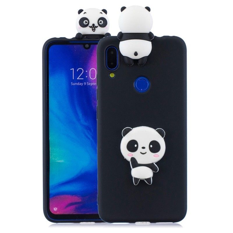 Κάλυμμα Xiaomi Redmi Note 7 Μαύρο 3D Panda Μου