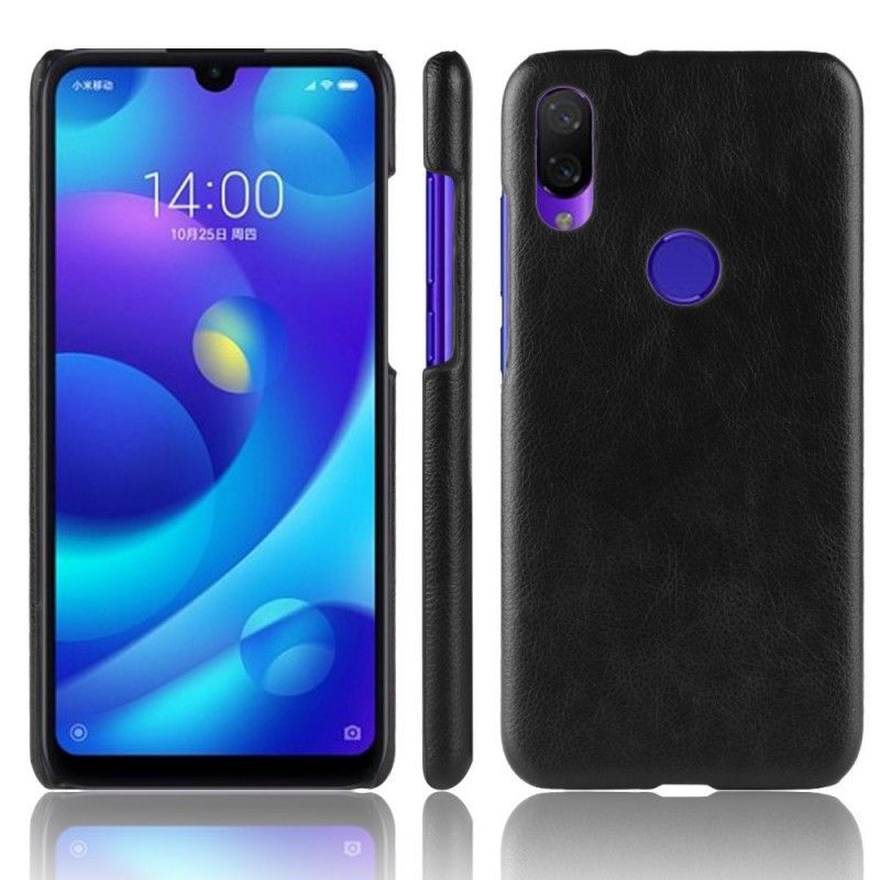 Κάλυμμα Xiaomi Redmi Note 7 Μαύρο Εφέ Δέρματος Λίτσι