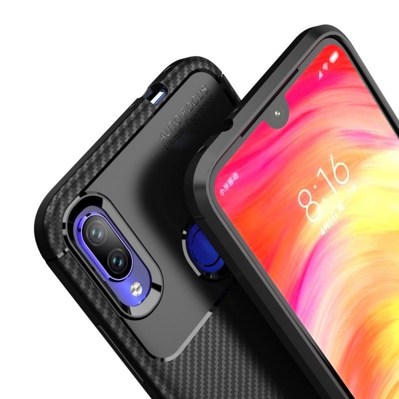 Κάλυμμα Xiaomi Redmi Note 7 Μαύρο Εύκαμπτη Υφή Από Ανθρακονήματα