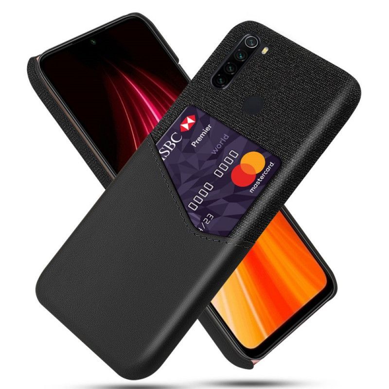 Κάλυμμα Xiaomi Redmi Note 8 Μαύρο Κάτοχος Κάρτας Ksq