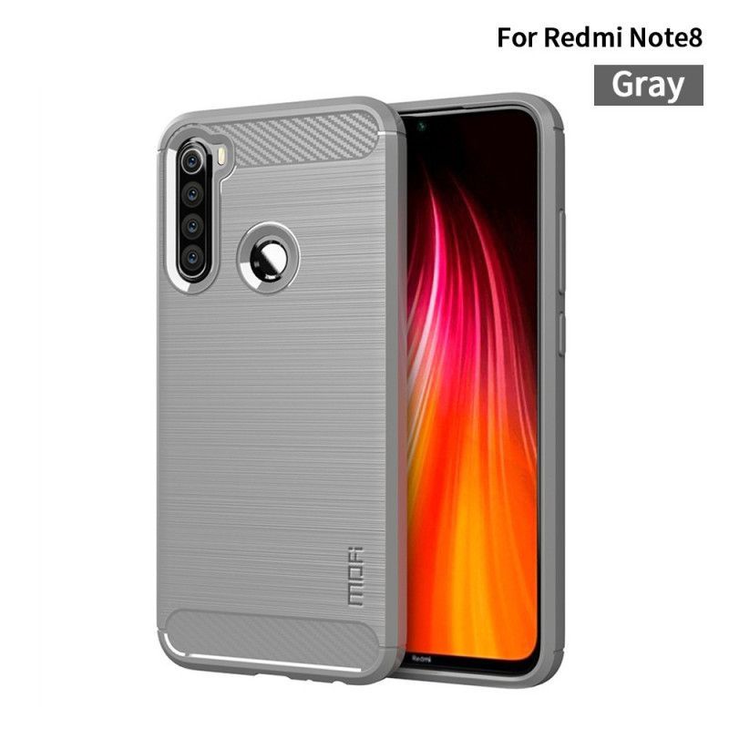 Κάλυμμα Xiaomi Redmi Note 8 Μαύρο Μόφι Βουρτσισμένο Ανθρακονήματα