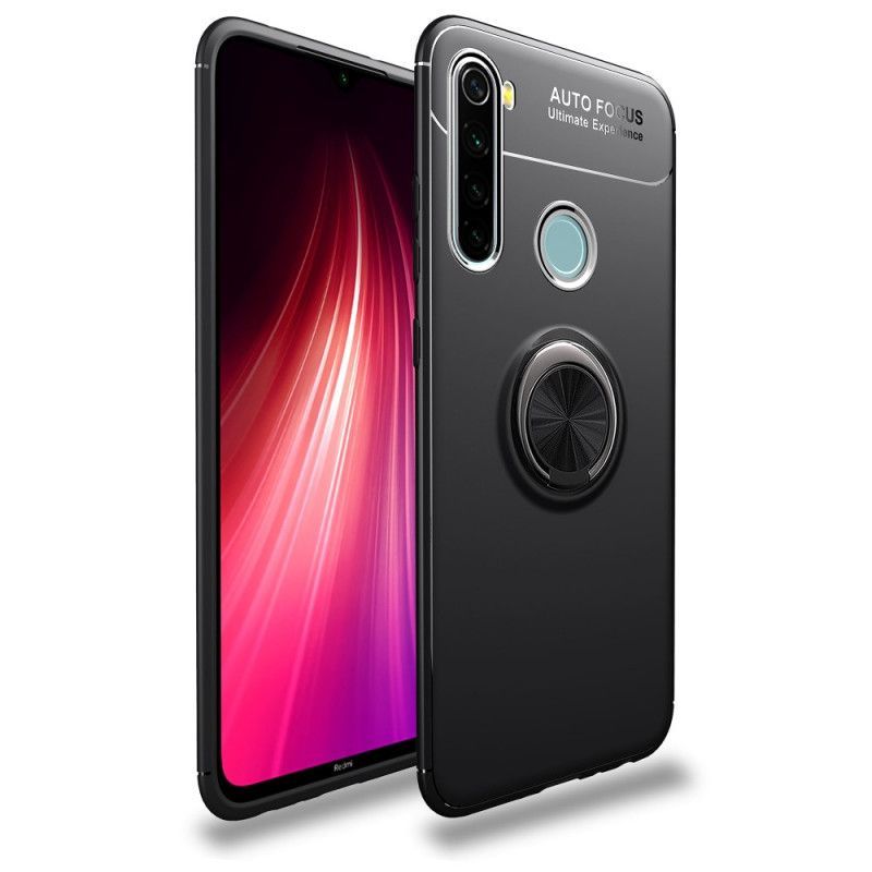 Κάλυμμα Xiaomi Redmi Note 8 Μαύρο Περιστρεφόμενος Δακτύλιος