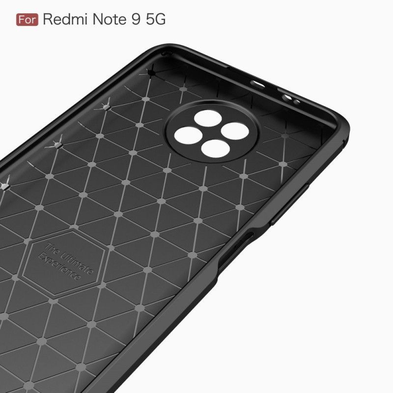 Κάλυμμα Xiaomi Redmi Note 9 5G / Note 9T 5G Μαύρο Βουρτσισμένη Ίνα Άνθρακα