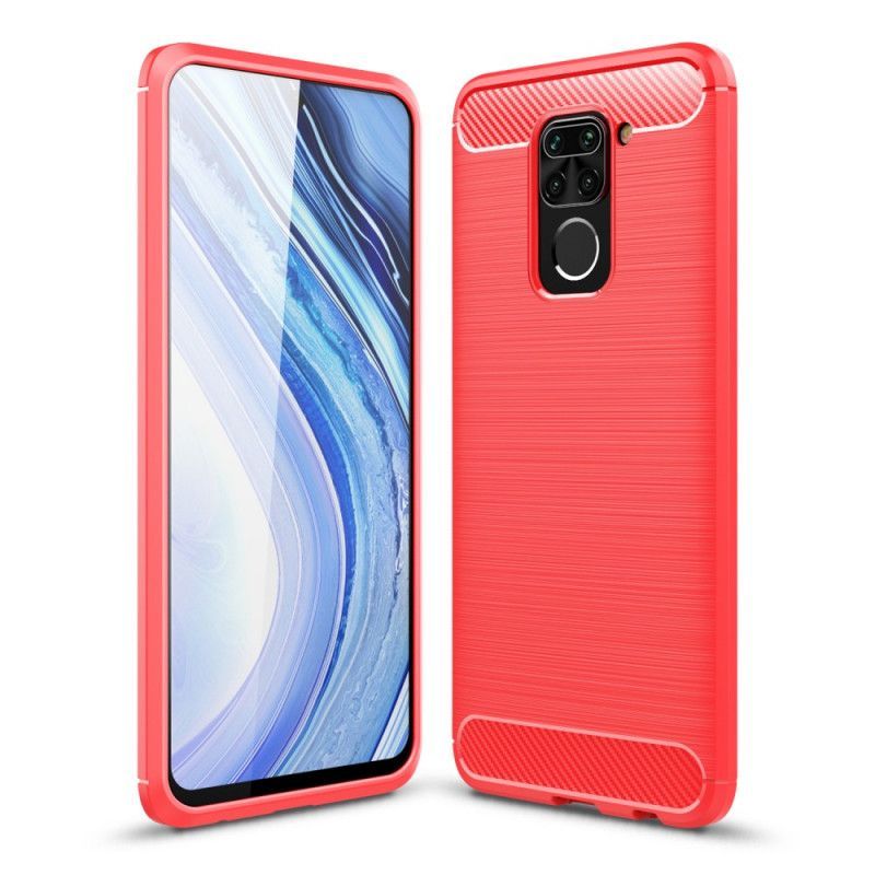 Κάλυμμα Xiaomi Redmi Note 9 Μαύρο Βουρτσισμένη Ίνα Άνθρακα σιλικόνης