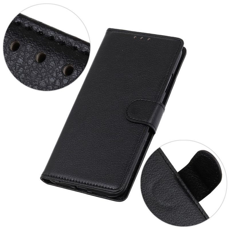 Κάλυμμα Xiaomi Redmi Note 9 Pro Premium Litchi Leather Effect