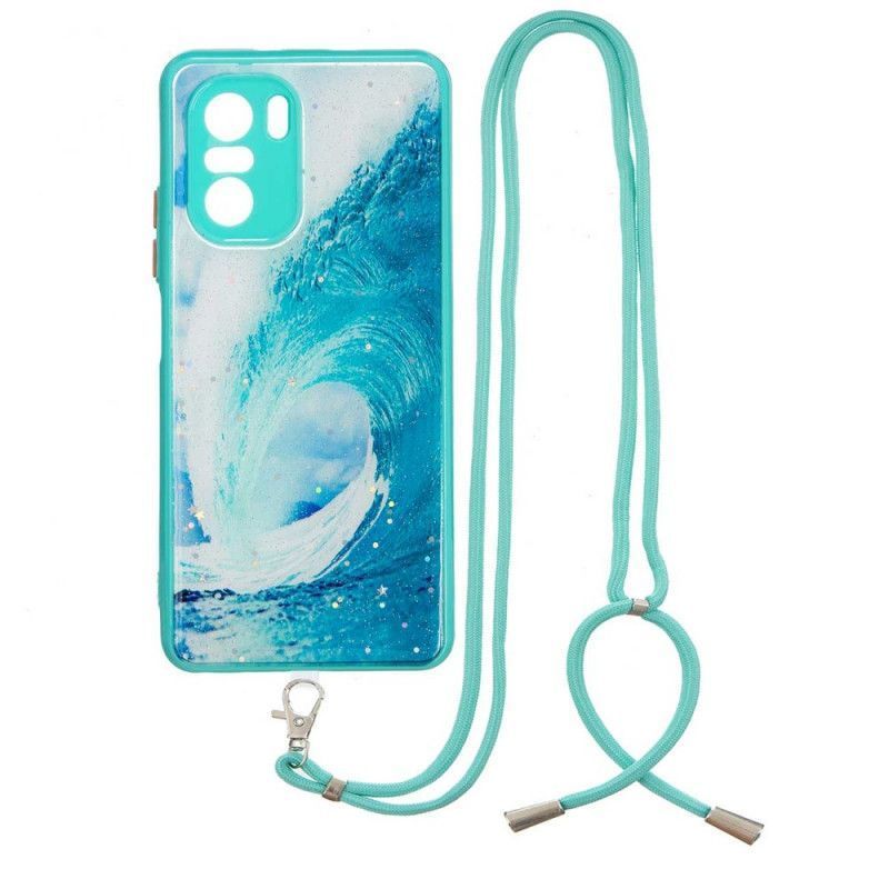 Poco F3 / Xiaomi Mi 11I 5G Wave Case Με Κορδόνι