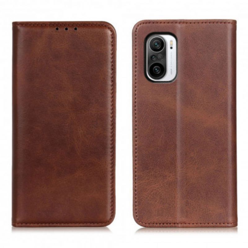 Πτυσσόμενο Κάλυμμα Poco F3 / Xiaomi Mi 11I 5G Split Leather Elegance