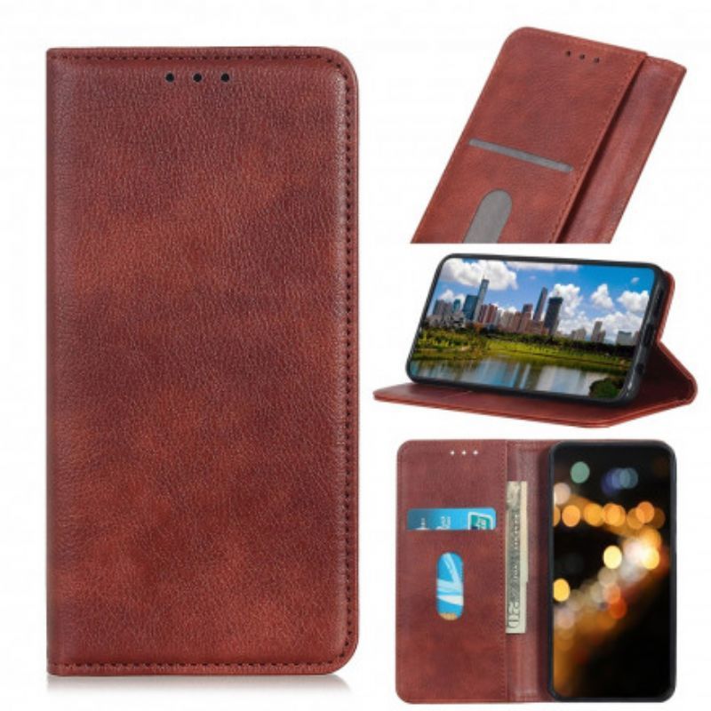 Πτυσσόμενο Κάλυμμα Xiaomi 11 Lite 5G Ne/Mi 11 Lite 4G/5G Lychee Split Leather Κομψότητα