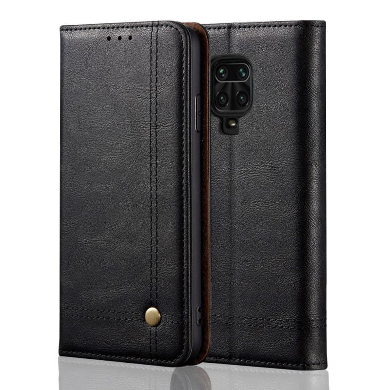 Πτυσσόμενο Κάλυμμα Xiaomi Redmi Note 9S / Redmi Note 9 Pro Leather Effect Stittching