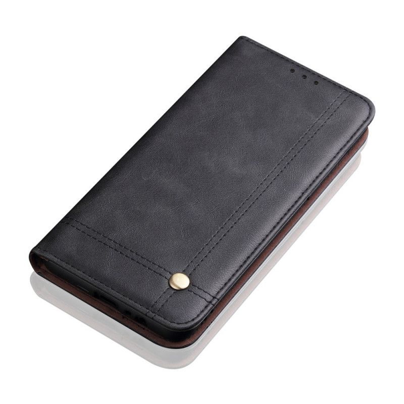 Πτυσσόμενο Κάλυμμα Xiaomi Redmi Note 9S / Redmi Note 9 Pro Leather Effect Stittching