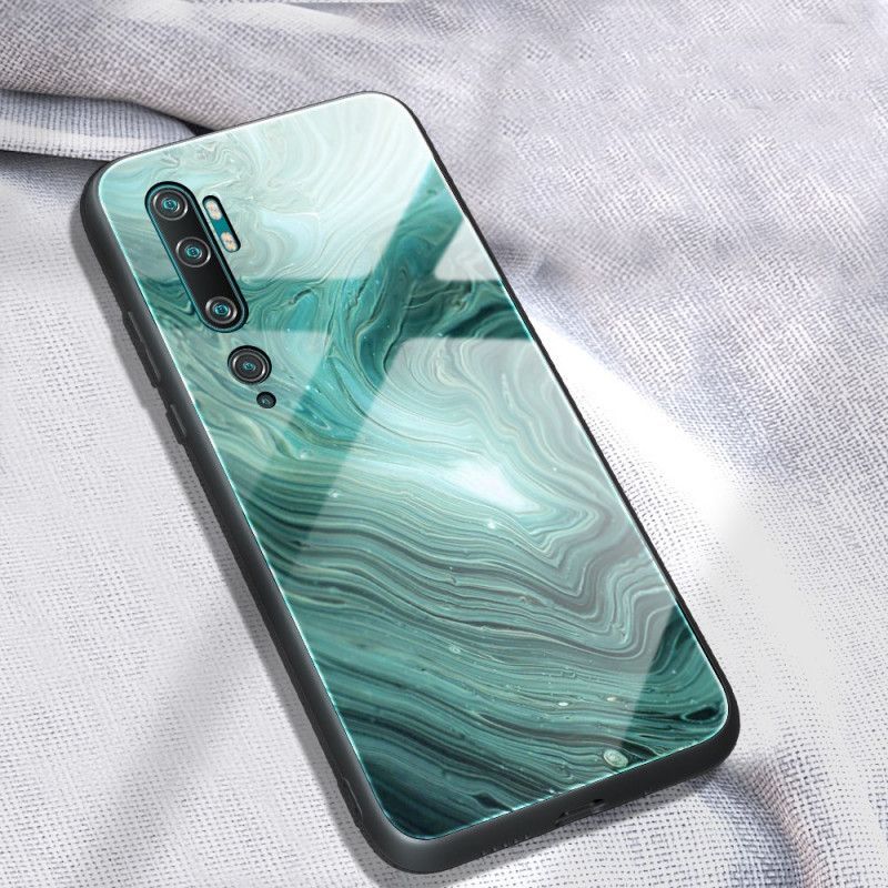 Θήκη Για Xiaomi Mi Note 10 Χρώματα Μαρμάρου Από Tempered Glass