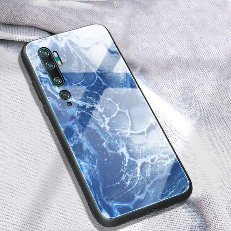 Θήκη Για Xiaomi Mi Note 10 Χρώματα Μαρμάρου Από Tempered Glass