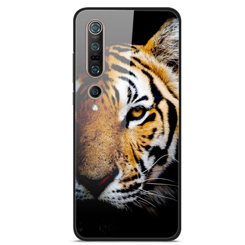 Θήκη Xiaomi Mi 10 Ρεαλιστικό Tiger Tempered Glass