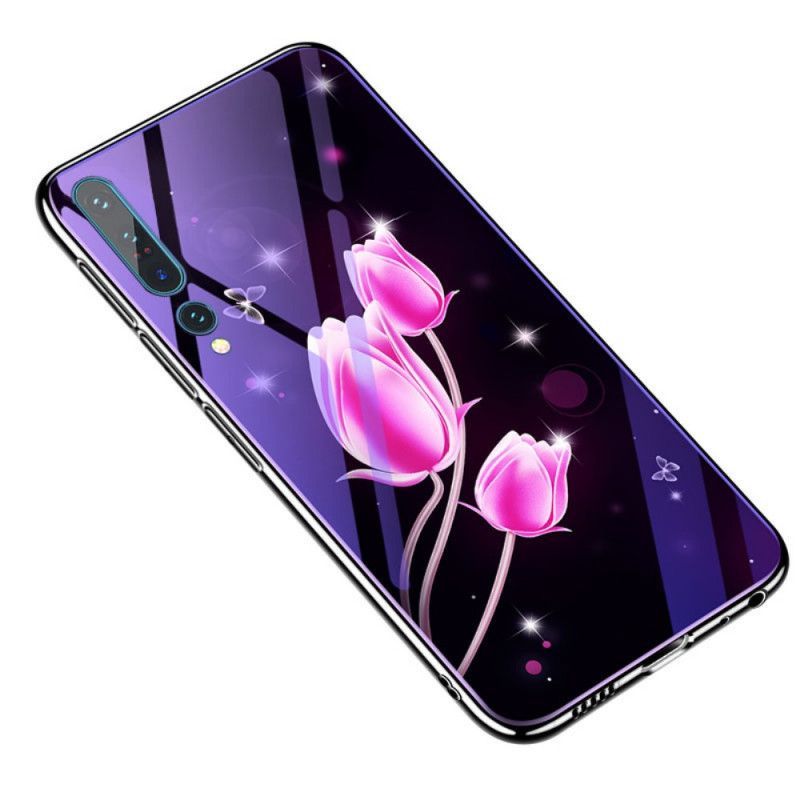 Θήκη Xiaomi Mi 10 Tempered Glass Και Floral Σιλικόνη