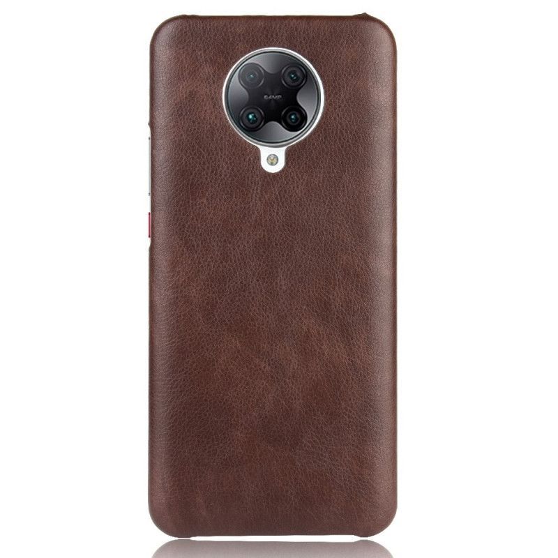 Θήκη Xiaomi Poco F2 Pro Μαύρο Litchi Performance Leather Effect