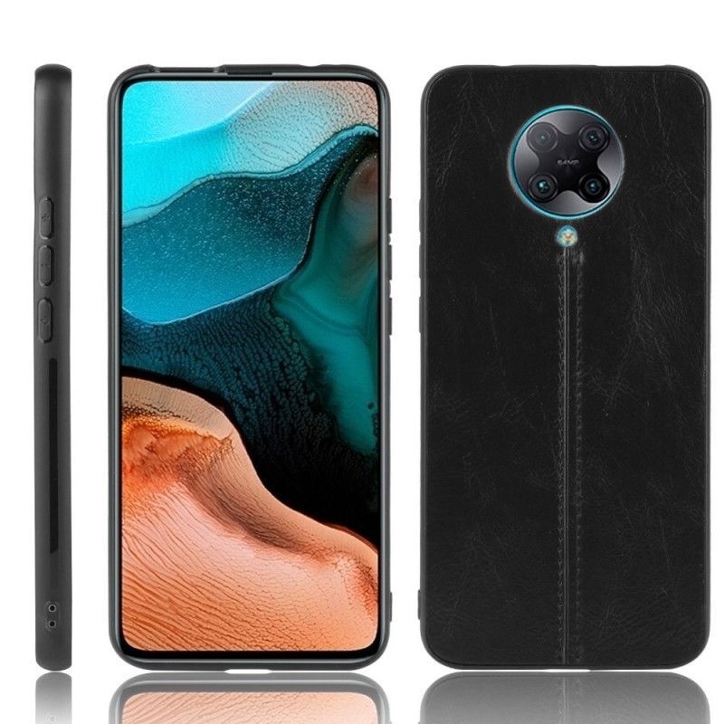 Θήκη Xiaomi Poco F2 Pro Με Δερμάτινο Εφέ Ραφής