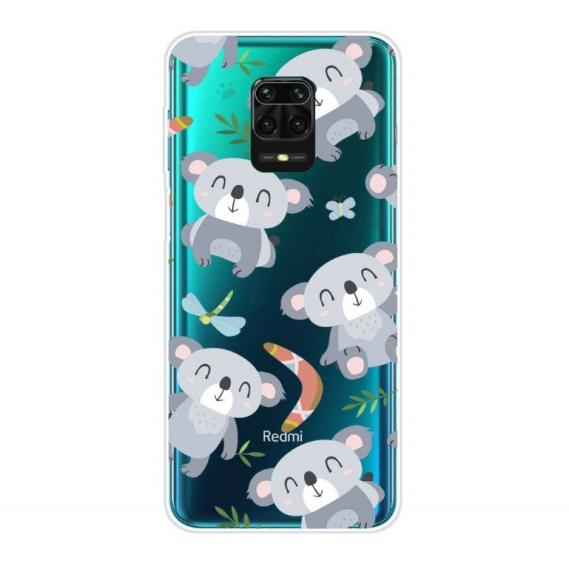 Θήκη Xiaomi Redmi Note 9S / Redmi Note 9 Pro Little Pandas Grey