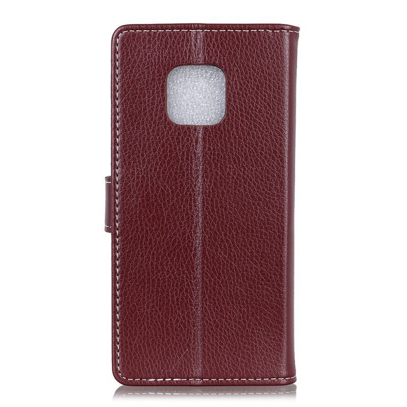 Xiaomi Redmi Note 9 Pro Cover Leather Effect Litchi Stitching