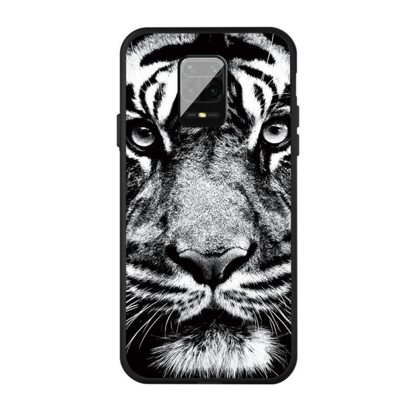 Xiaomi Redmi Note 9S / Redmi Note 9 Pro Black And White Case Tiger