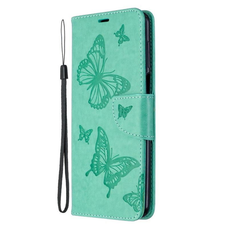 Xiaomi Redmi Note 9S / Note 9 Pro Butterflies Lanyard Cover