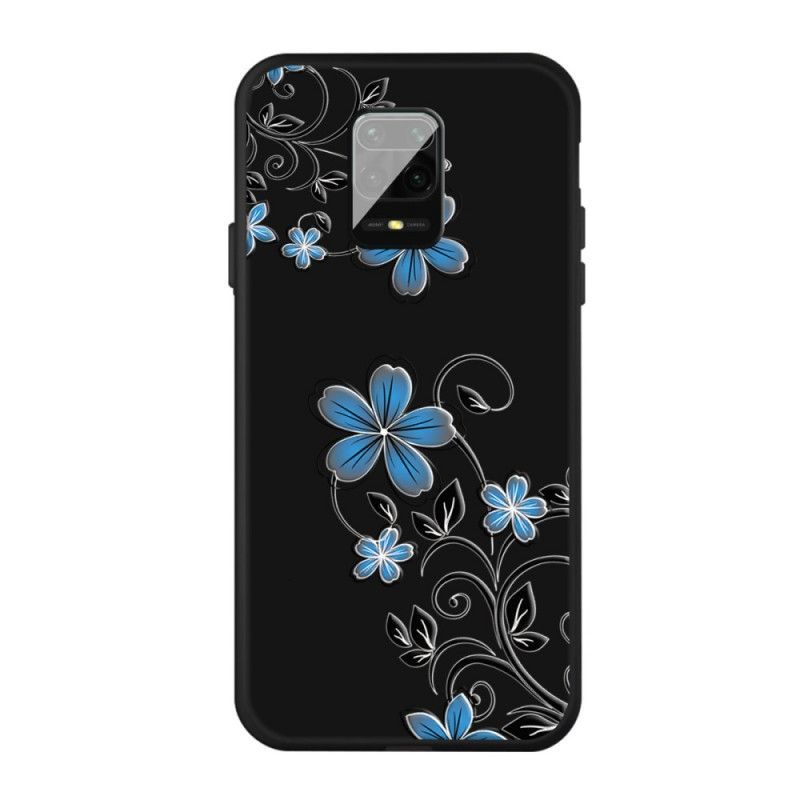 Xiaomi Redmi Note 9S / Redmi Note 9 Pro Case Blue Flowers