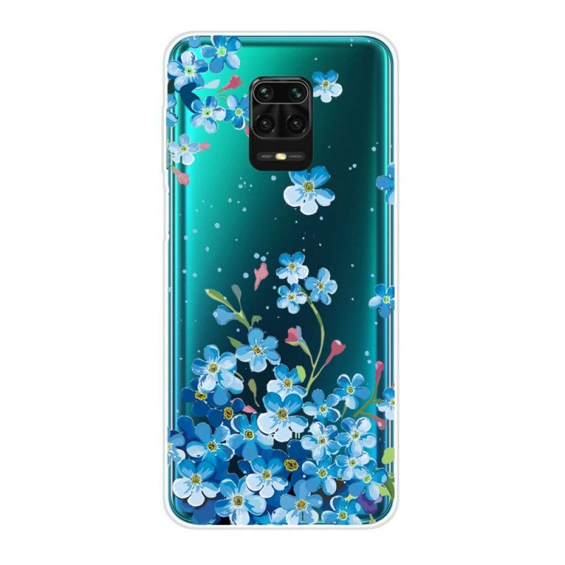 Xiaomi Redmi Note 9S / Redmi Note 9 Pro Case Blue Flowers