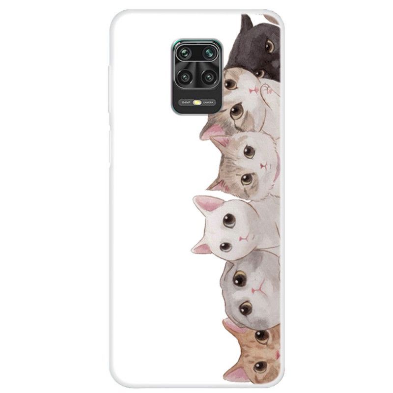 Xiaomi Redmi Note 9S / Redmi Note 9 Pro Case Cats Listening