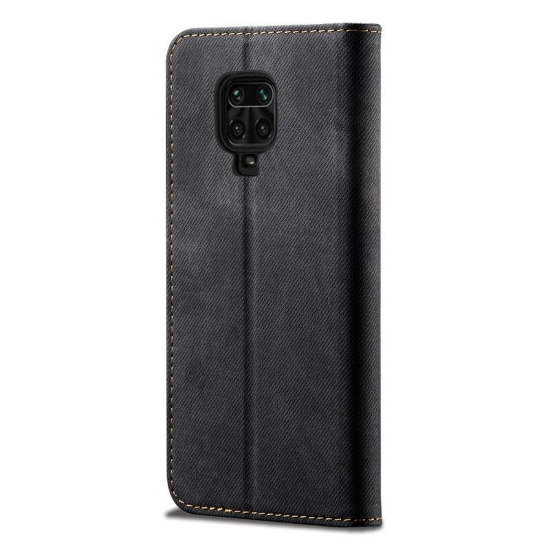 Xiaomi Redmi Note 9S / Redmi Note 9 Pro Flip Cover Τζιν Πανί