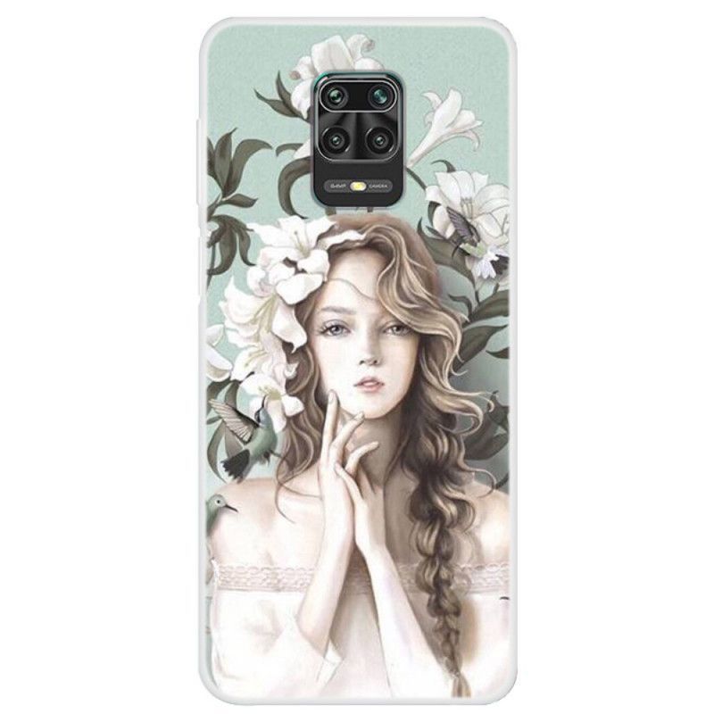 Xiaomi Redmi Note 9S / Redmi Note 9 Pro Flower Woman Case