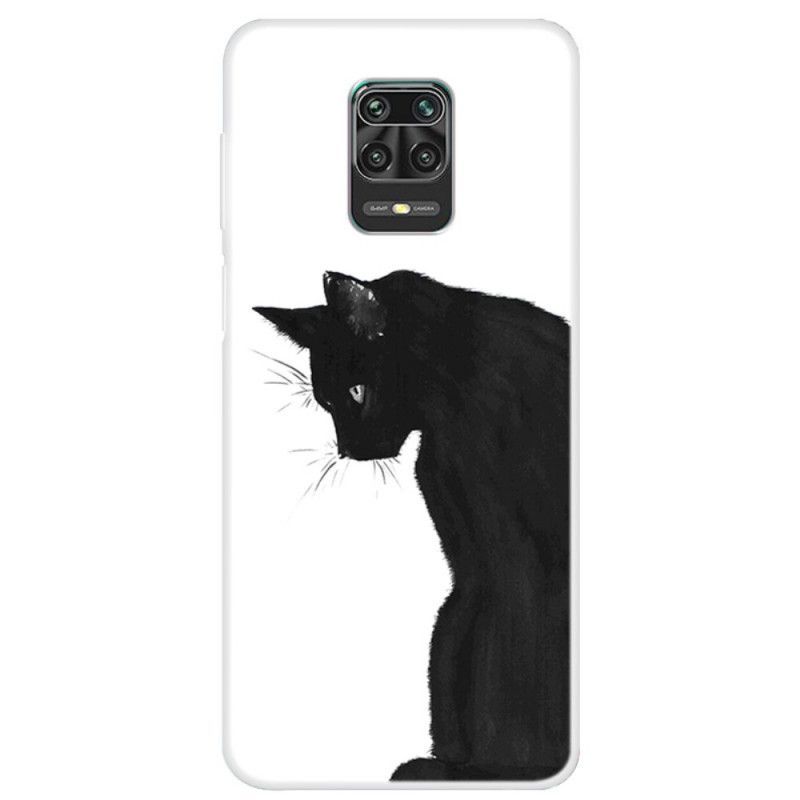 Xiaomi Redmi Note 9S / Redmi Note 9 Pro Pensive Black Cat Case